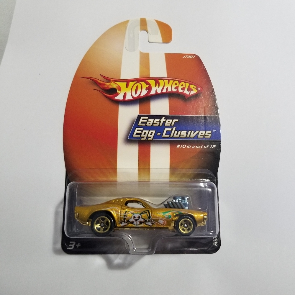 Rodger Dodger 2005 Gold Hot Wheel Easter Egg-Clusive New